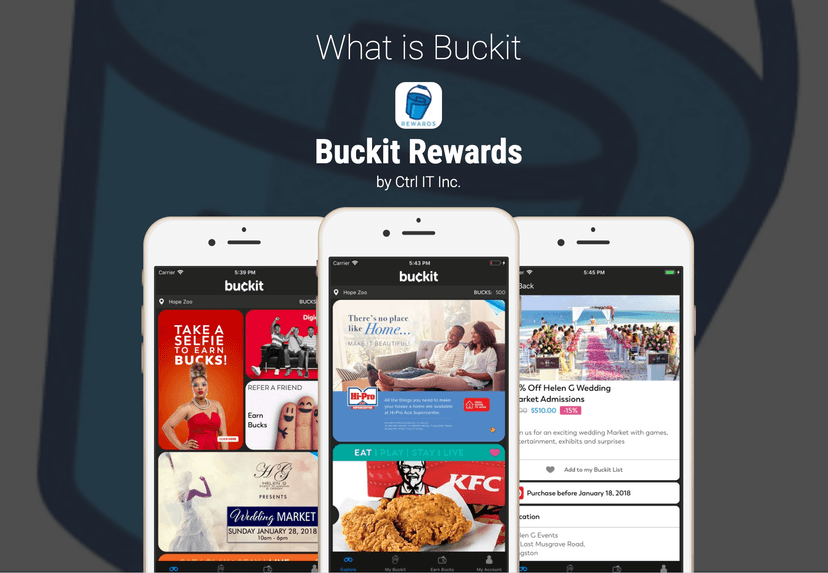 Buckit Rewards mobile app for discounts and digital currency across Jamaican retail partners